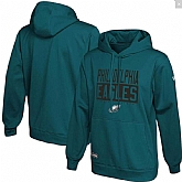 Men's Philadelphia Eagles New Era Midnight Green School of Hard Knocks Pullover Hoodie,baseball caps,new era cap wholesale,wholesale hats